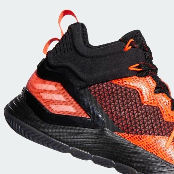 Adidas D ROSE SON OF CHI SHOES Core Black / Cloud White / Solar Red - Picture 6 of 15